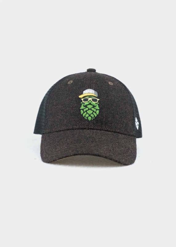 Cap "Hopfinator" - dunkelbraun (Curved)